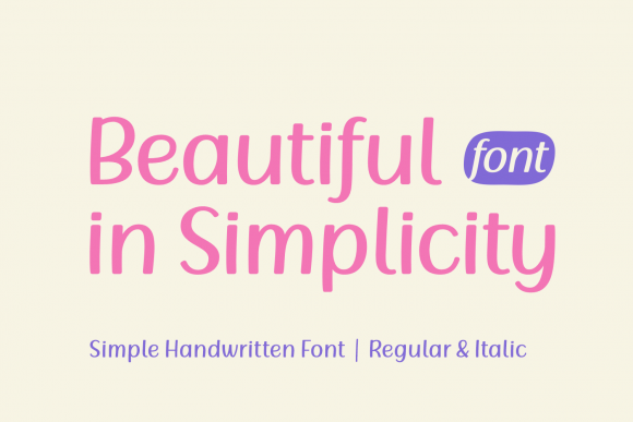 Beautiful in Simplicity: A Handwritten Font for Makers