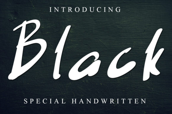 Black: A Stylish Handwritten Font for Modern Editorial Design