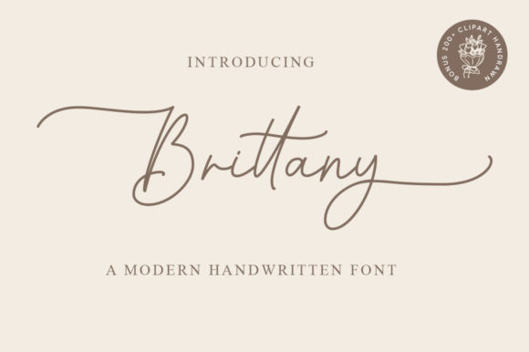 Brittany: A Timeless Handwritten Font for Polished Branding