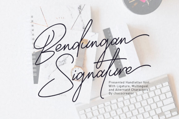 Elevate Your Brand with Bendungan Signature Font