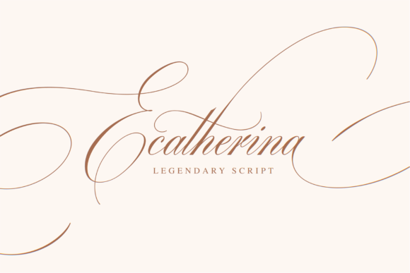Enhance Your Brand with Ecatherina: A Graceful Script Font