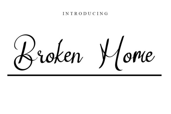 Enhance Your Brand with the Elegant Broken Home Font