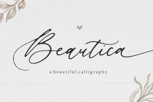 Enhance Your Craft with Beautica Beautiful Calligraphy Font