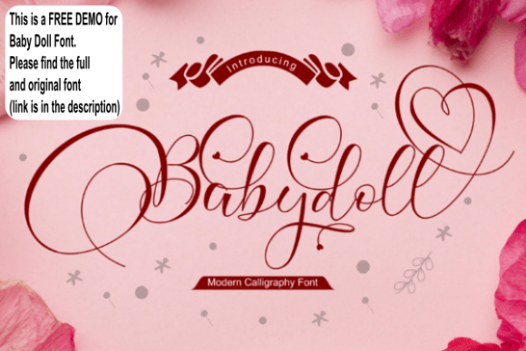 Enhance Your Web Design with Babydoll, a Sweet Handwritten Font