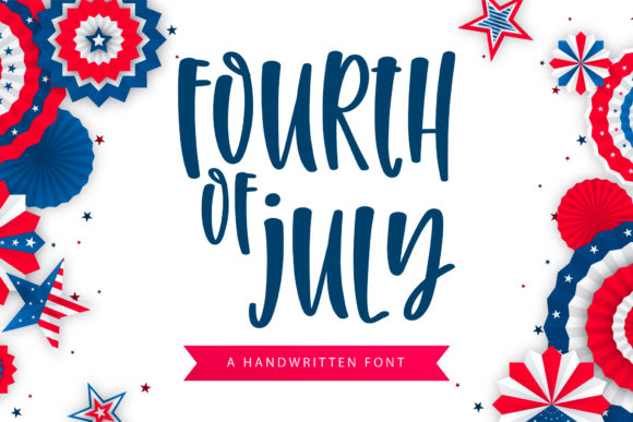 Fourth of July: A Handwritten Font for Editorial Charm