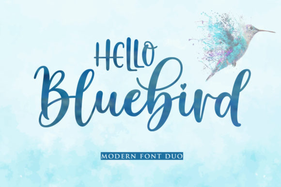 Hello Bluebird: A Script Font with Character