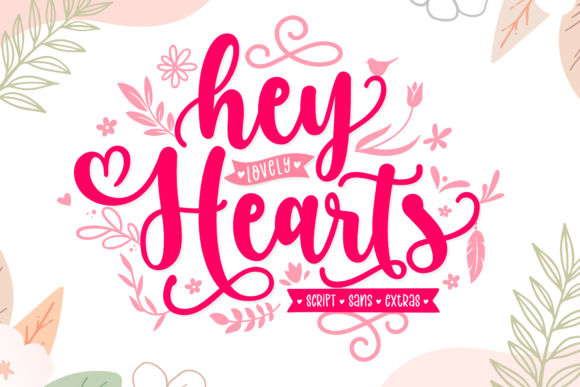 Hey Lovely Hearts: A Charming Font for Engaging Campaigns
