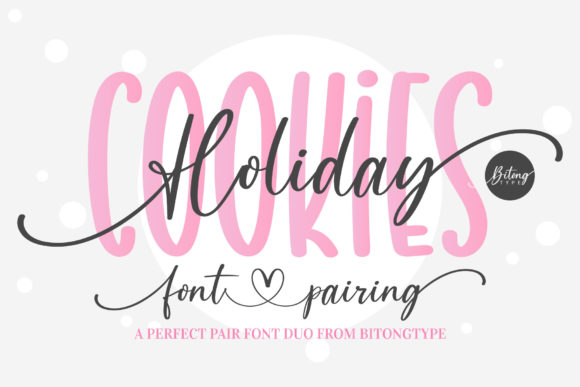 Holiday Cookies: A Charming Handwritten Font for Web Design