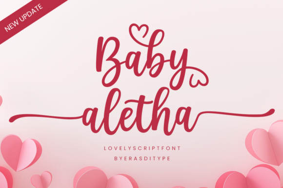Introducing Baby Aletha: A Romantic Script Font for Elegant Design