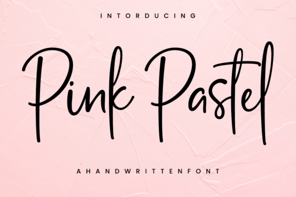 Introducing Pink Pastel: A Delicate Script Font for Elegant Branding