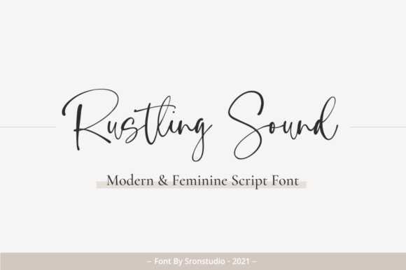 Rustling Sound: A Handwritten Font for Elegant Editorial Design