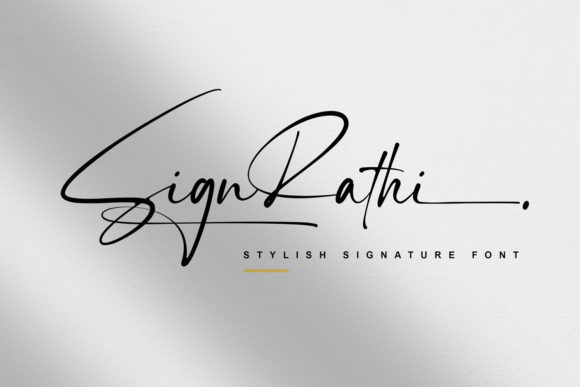Sign Rathi: A Cursive Script for Engaging Campaigns