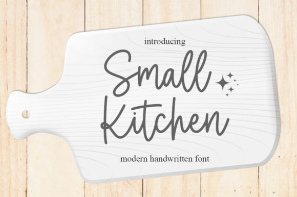 Small Kitchen: A Graceful Script Font for Creative Makers