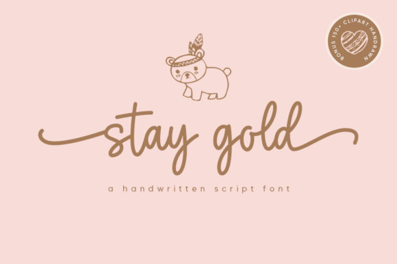 Stay Gold: A Dainty Handwritten Font for Modern Web Design