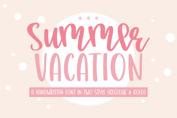 Summer Vacation: A Versatile Script Font for Makers