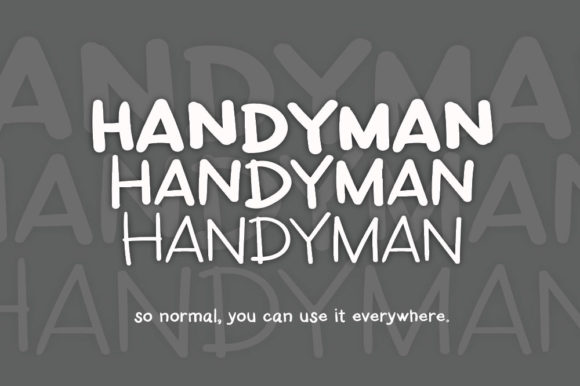 Transform Your Brand with Handyman: A Clean, Friendly Font