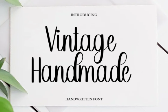 Vintage Handmade: A Timeless Font for Editorial Elegance